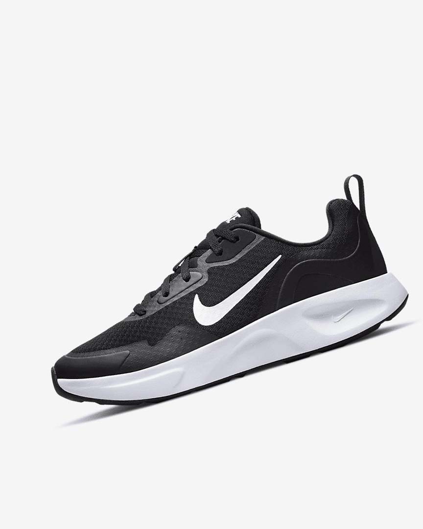 Black / White Women\'s Nike Wearallday Sneakers | UK2434