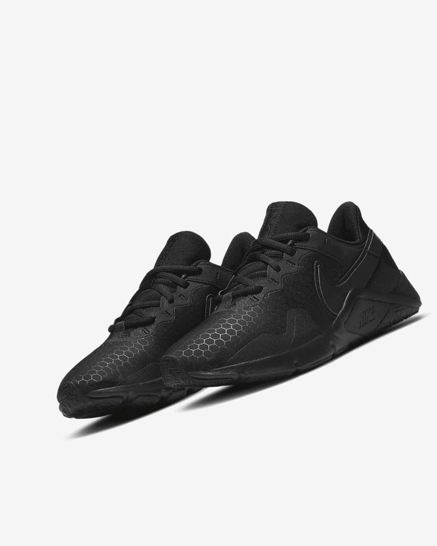 Black Women's Nike Legend Essential 2 Training Shoes | UK2576