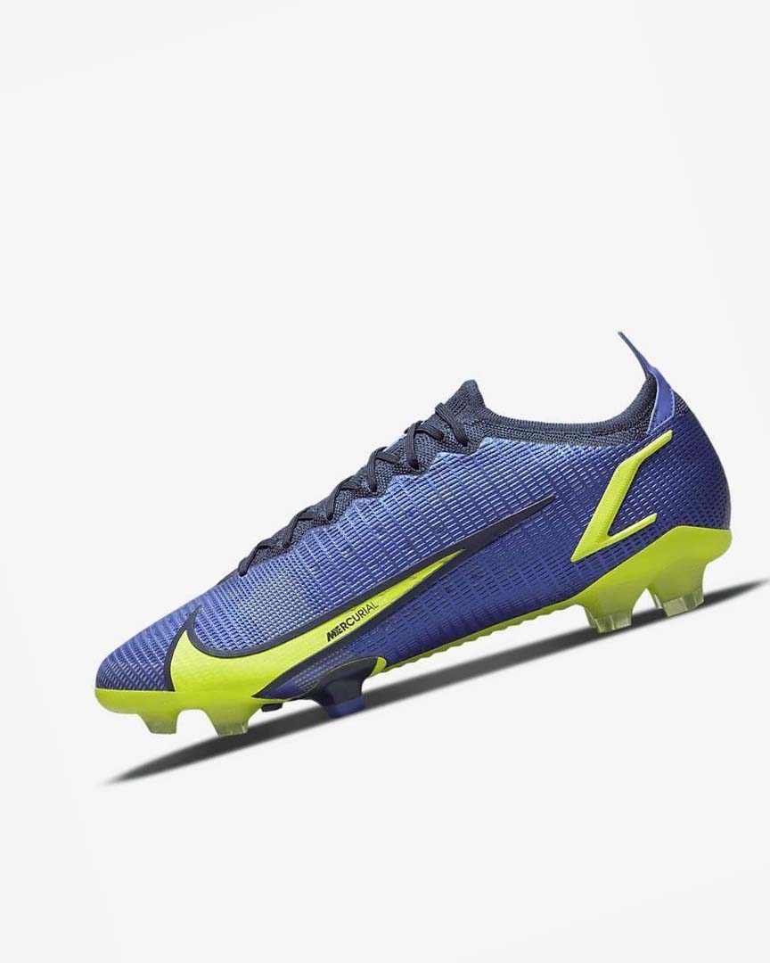 Blue / Blue Men\'s Nike Mercurial Vapor 14 Elite FG Football Boots | UK4558