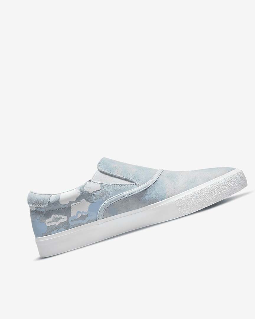 Blue / Blue / White / Blue Boys' Nike SB Zoom Verona Slip x Rayssa Leal Skate Shoes | UK5502