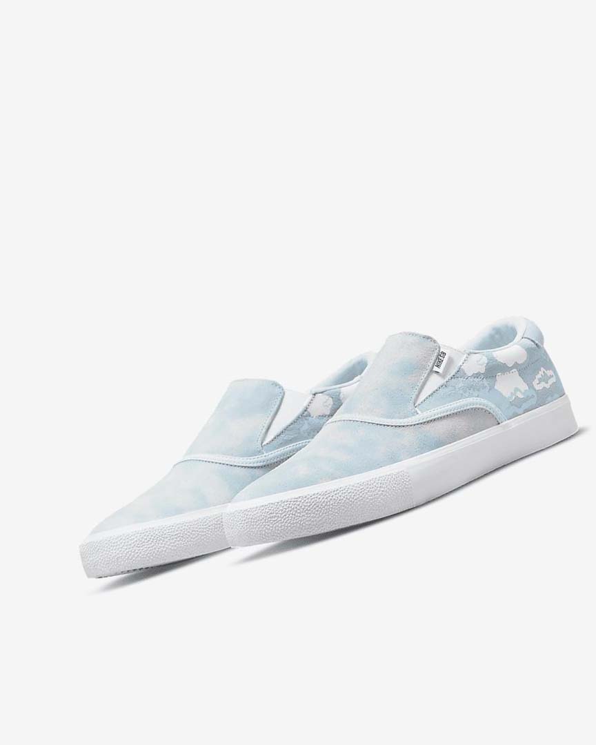 Blue / Blue / White / Blue Boys' Nike SB Zoom Verona Slip x Rayssa Leal Skate Shoes | UK5502