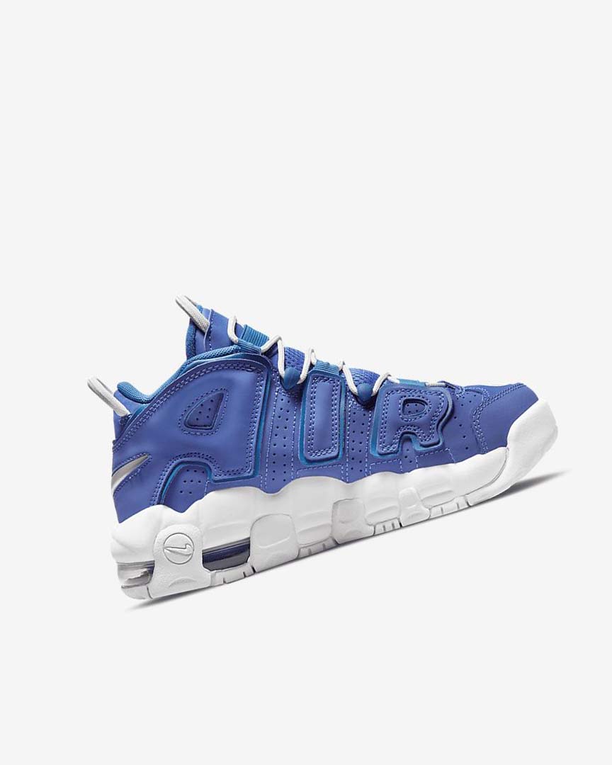 Blue / Blue / White Boys' Nike Air More Uptempo Basketball Shoes | UK5599