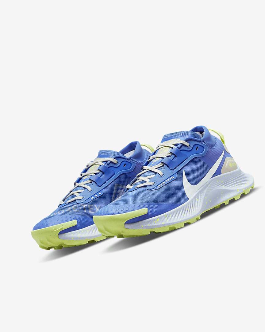 Blue / Brown / Grey Women's Nike Pegasus Trail 3 GORE-TEX Waterproof Trail Running Shoes | UK2788