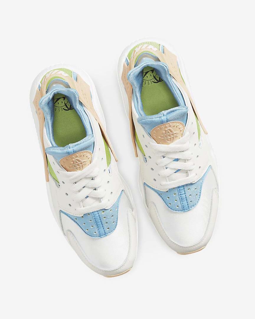 Blue / Green / Orange Women's Nike Air Huarache SE Sneakers | UK4507