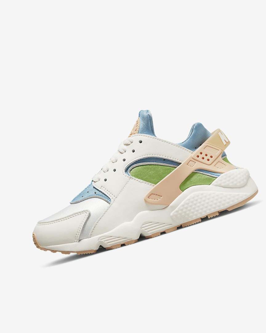 Blue / Green / Orange Women\'s Nike Air Huarache SE Sneakers | UK4507