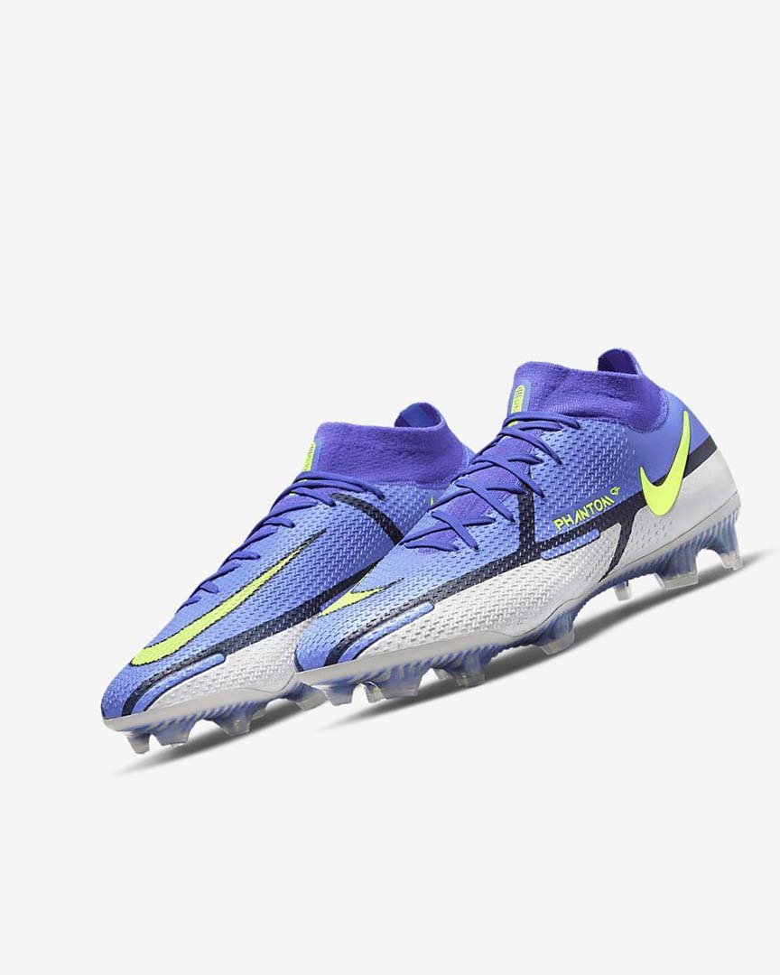 Blue / Grey / Blue Women's Nike Phantom GT2 Dynamic Fit Elite FG Football Boots | UK5033