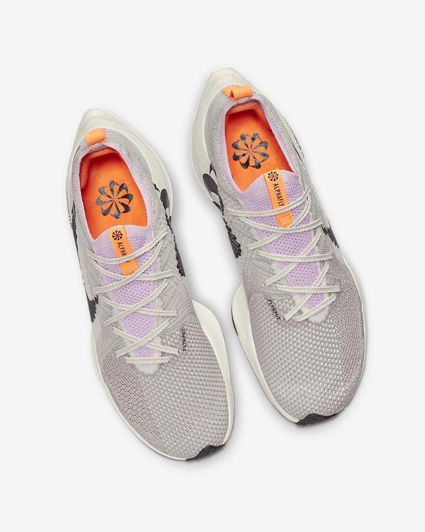 Blue Grey / Light Pink / Light Cream / Black Women's Nike Zoom Alphafly Next Nature Running Shoes | UK2506