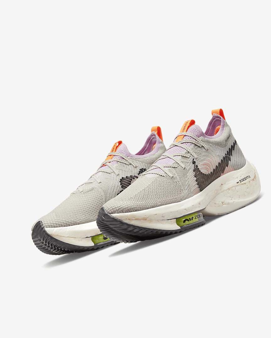 Blue Grey / Light Pink / Light Cream / Black Women's Nike Zoom Alphafly Next Nature Running Shoes | UK2506