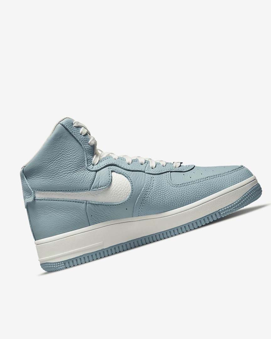 Blue / Metal Silver / White Women's Nike Air Force 1 Sculpt Sneakers | UK2582