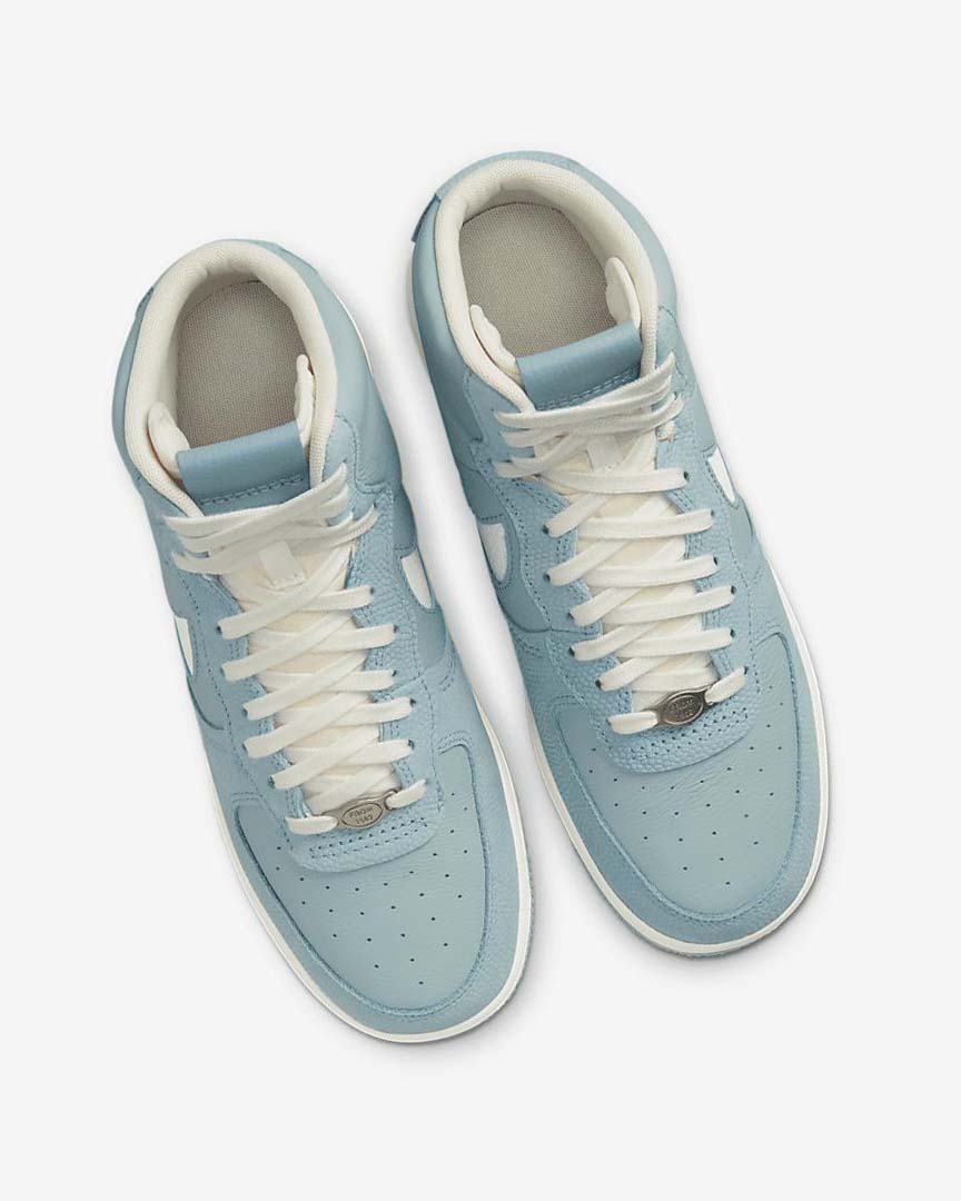 Blue / Metal Silver / White Women's Nike Air Force 1 Sculpt Sneakers | UK2582