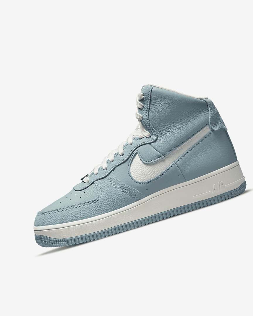 Blue / Metal Silver / White Women\'s Nike Air Force 1 Sculpt Sneakers | UK2582