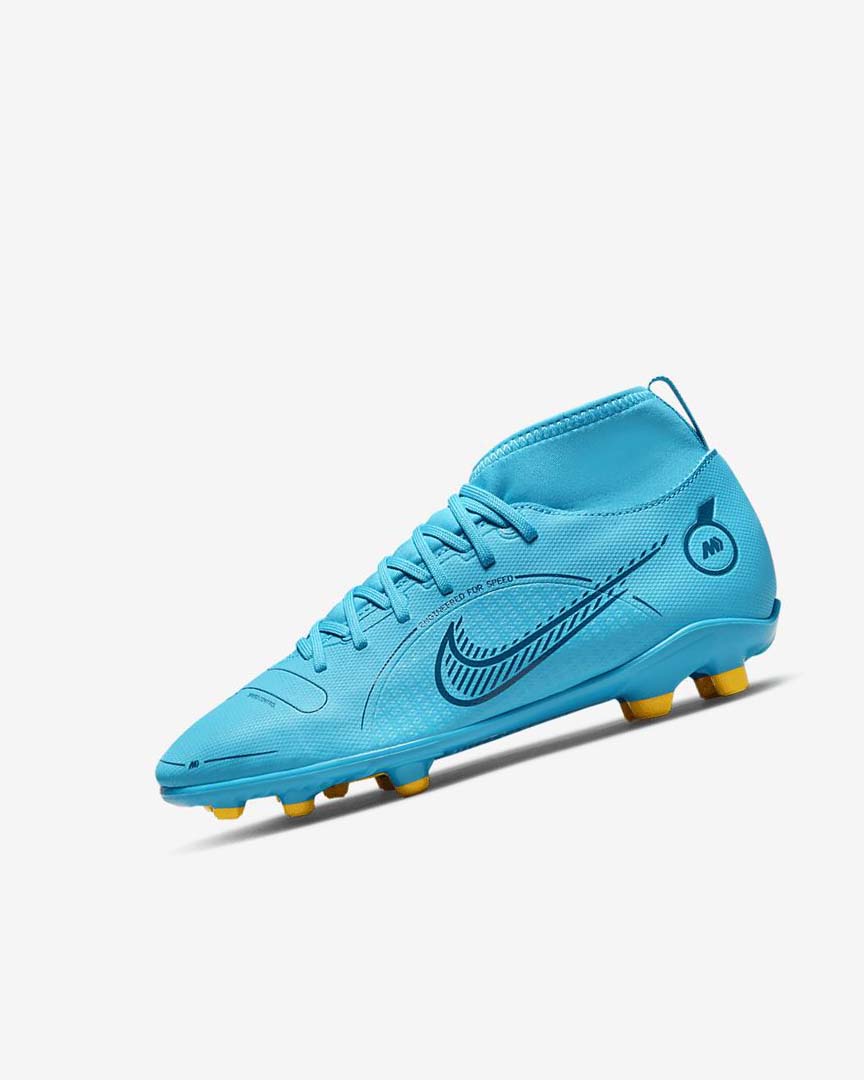 Blue / Orange Boys\' Nike Jr. Mercurial Superfly 8 Club MG Football Boots | UK3034