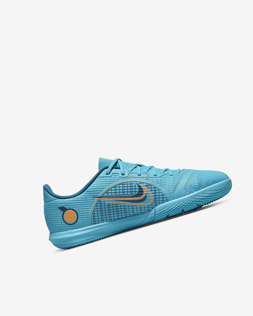 Blue / Orange Girls' Nike Jr. Mercurial Vapor 14 Academy IC Football Shoes | UK5089