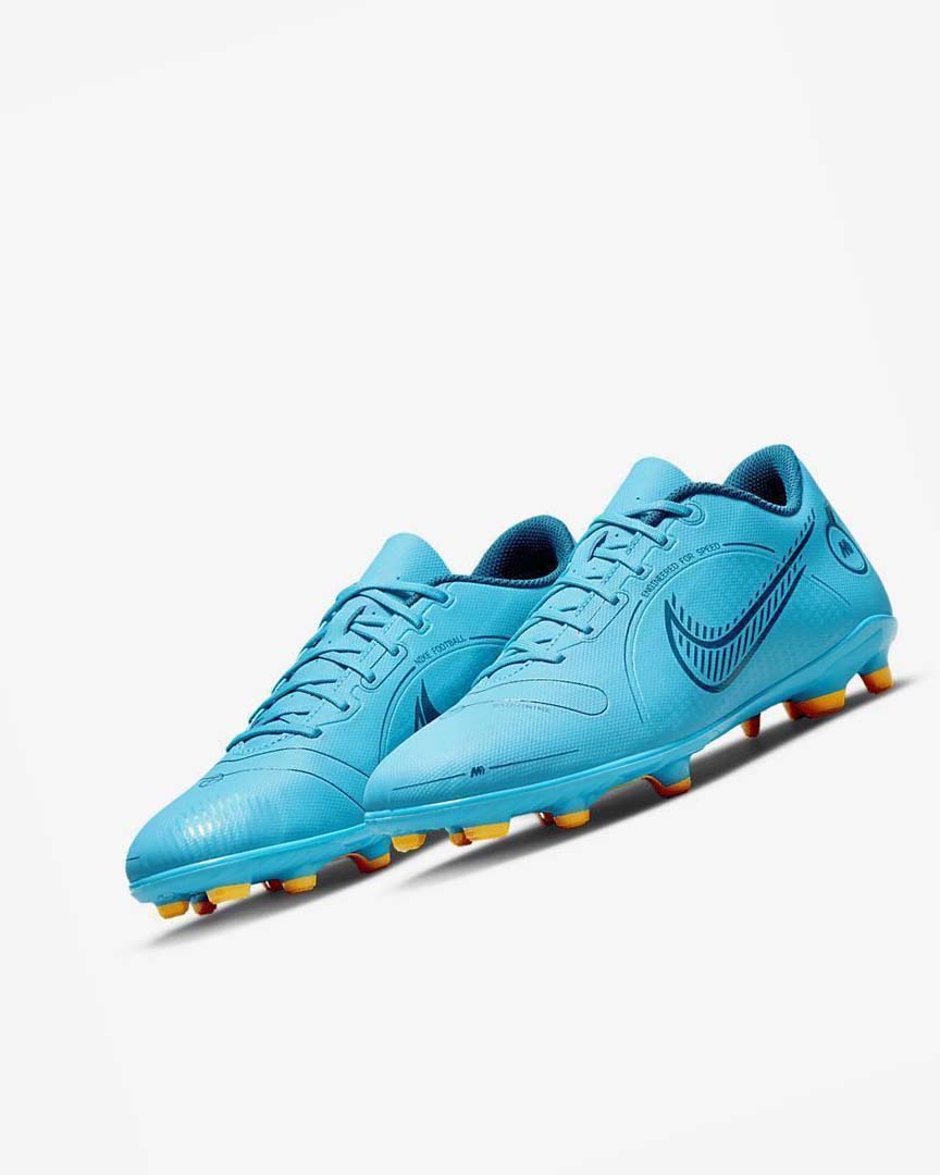 Blue / Orange Men's Nike Mercurial Vapor 14 Club MG Football Boots | UK2458