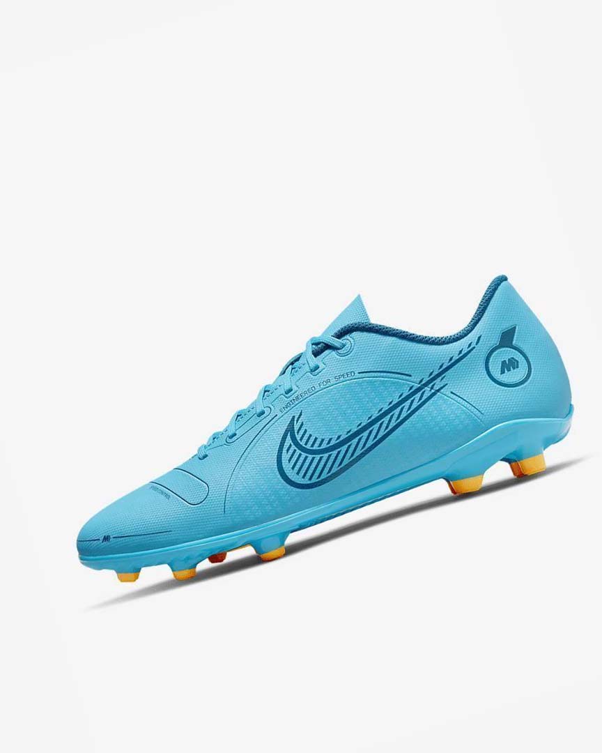 Blue / Orange Men\'s Nike Mercurial Vapor 14 Club MG Football Boots | UK2458