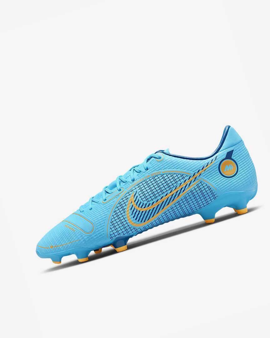 Blue / Orange Men\'s Nike Mercurial Vapor 14 Academy MG Football Boots | UK2985