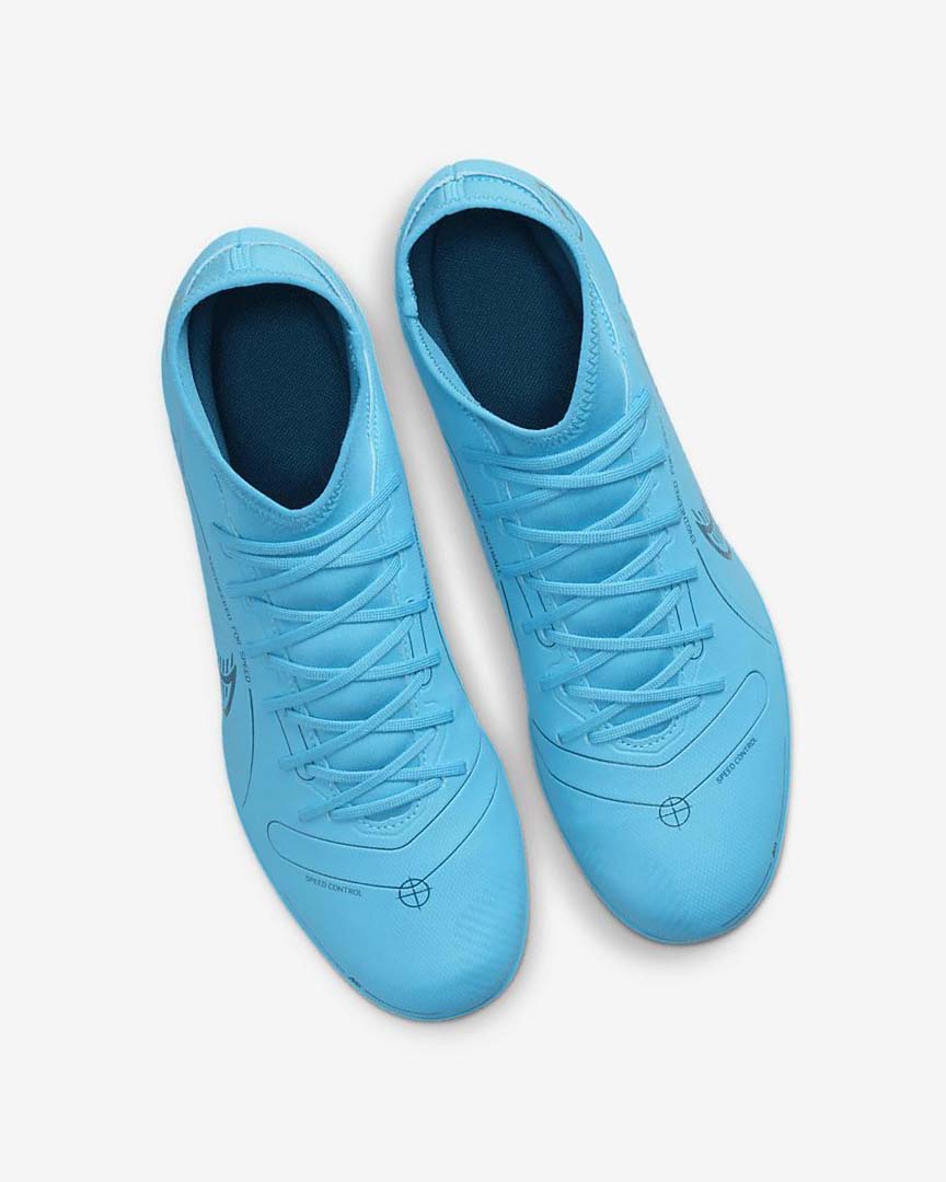 Blue / Orange Women's Nike Mercurial Superfly 8 Club MG Football Boots | UK5270