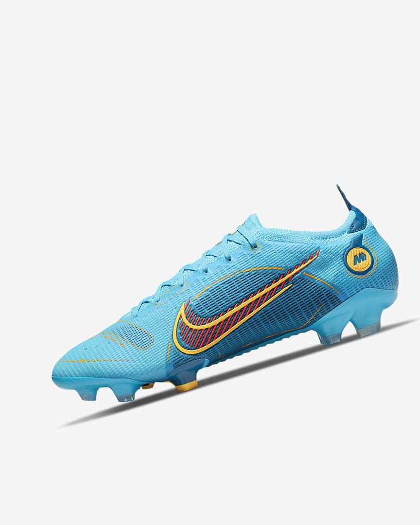 Blue / Orange Women\'s Nike Mercurial Vapor 14 Elite FG Football Boots | UK2259