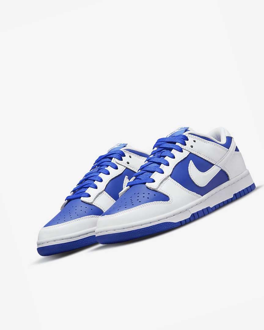 Blue / White / Blue Men's Nike Dunk Low Retro Sneakers | UK5469