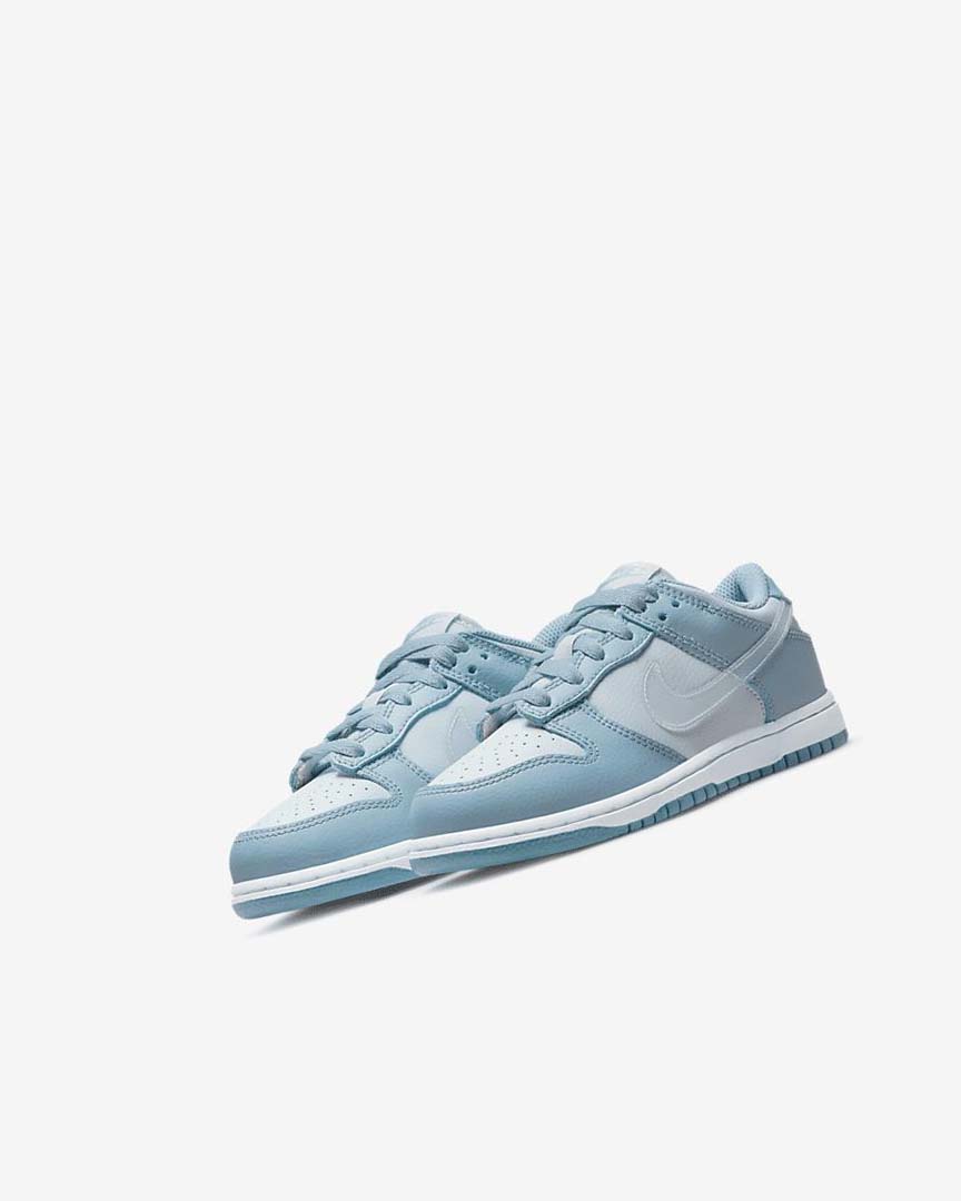 Blue / White Boys' Nike Dunk Low Sneakers | UK4541