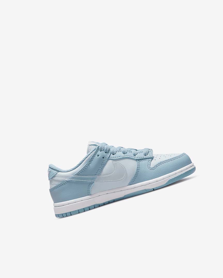 Blue / White Girls' Nike Dunk Low Sneakers | UK2243