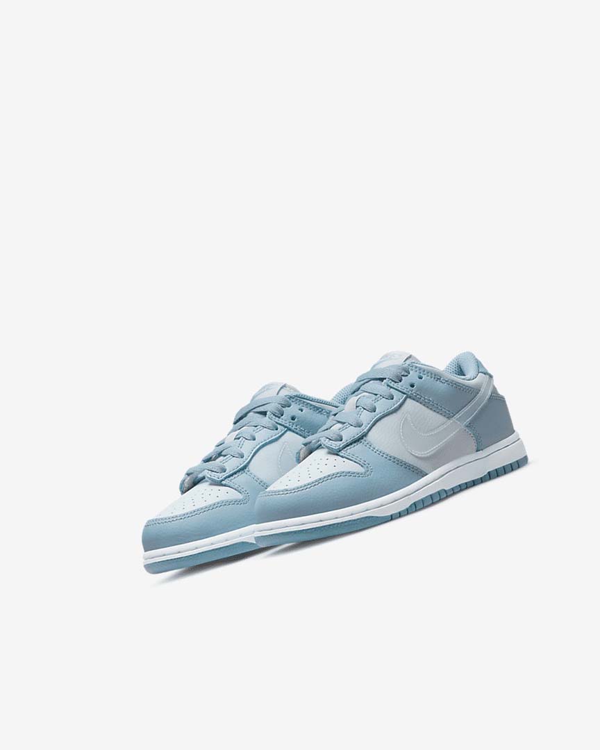 Blue / White Girls' Nike Dunk Low Sneakers | UK2243