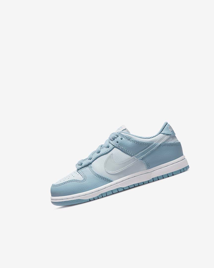 Blue / White Girls\' Nike Dunk Low Sneakers | UK2243