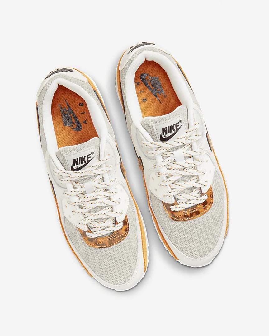 Brown / Light Beige / Deep Yellow Women's Nike Air Max 90 Casual Shoes | UK2213