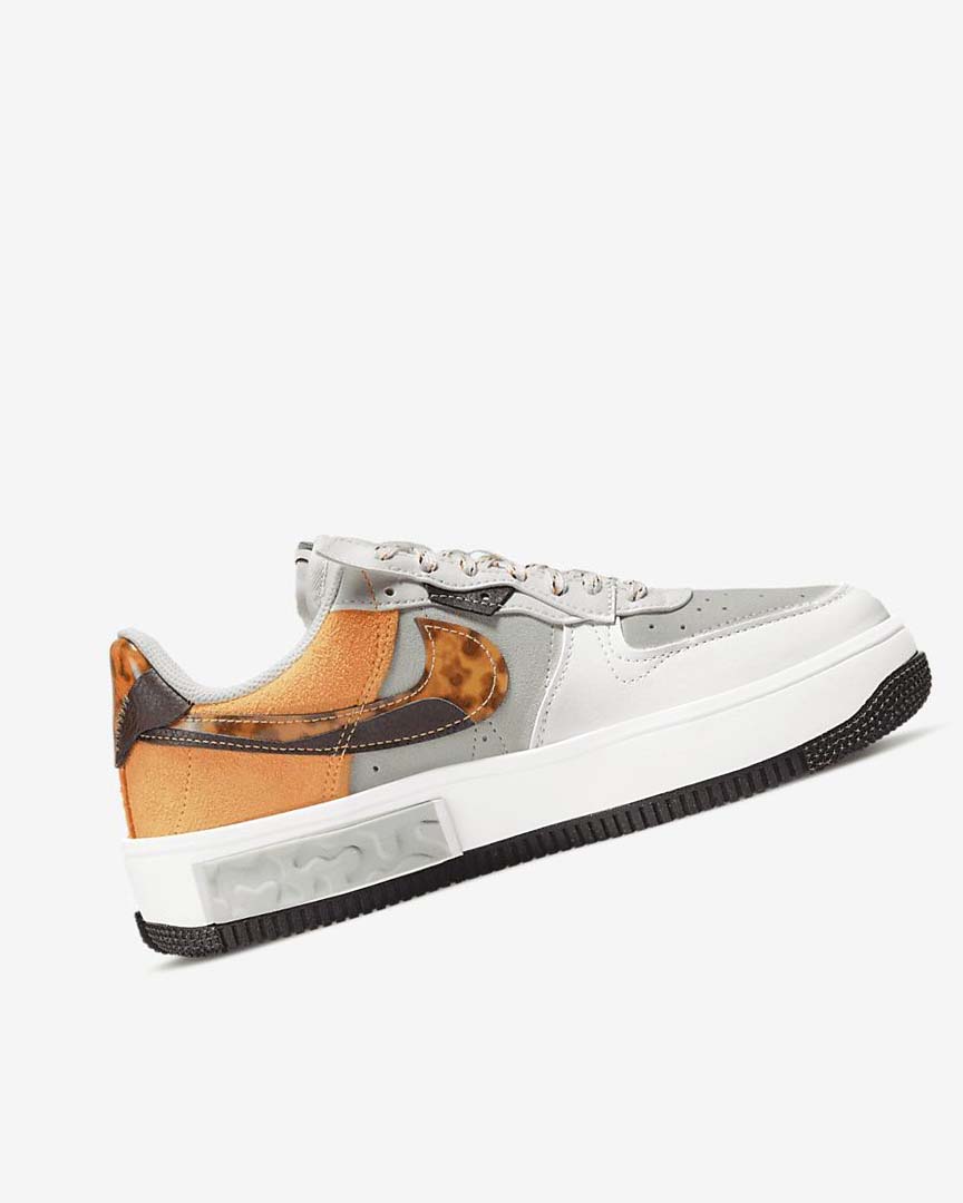 Brown / Light Beige / Deep Yellow Women's Nike Air Force 1 Fontanka Sneakers | UK2593