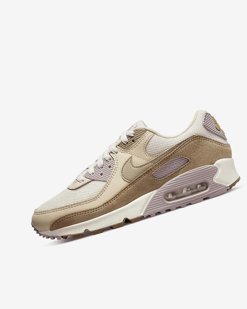 Brown / Light Purple / Khaki Women\'s Nike Air Max 90 Casual Shoes | UK2674