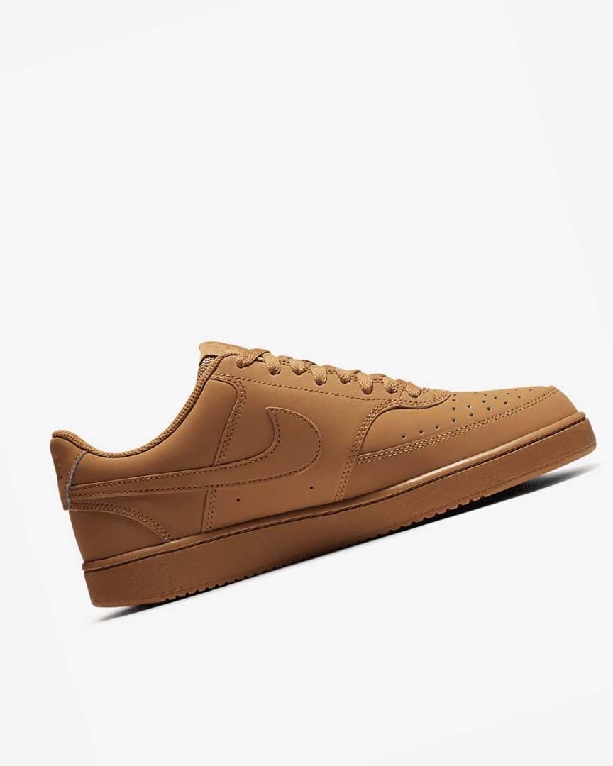 Brown Men's Nike Court Vision Low Sneakers | UK4718