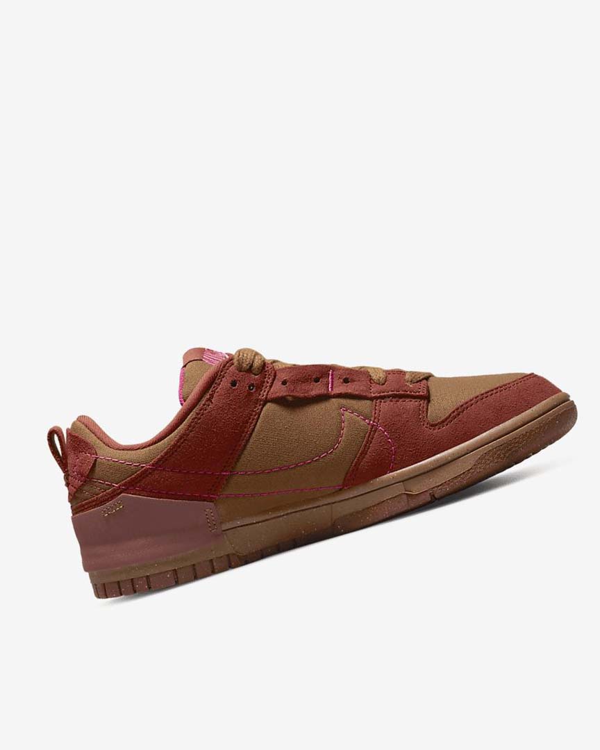 Brown / Orange / Red / Pink Women's Nike Dunk Low Disrupt 2 Sneakers | UK5259