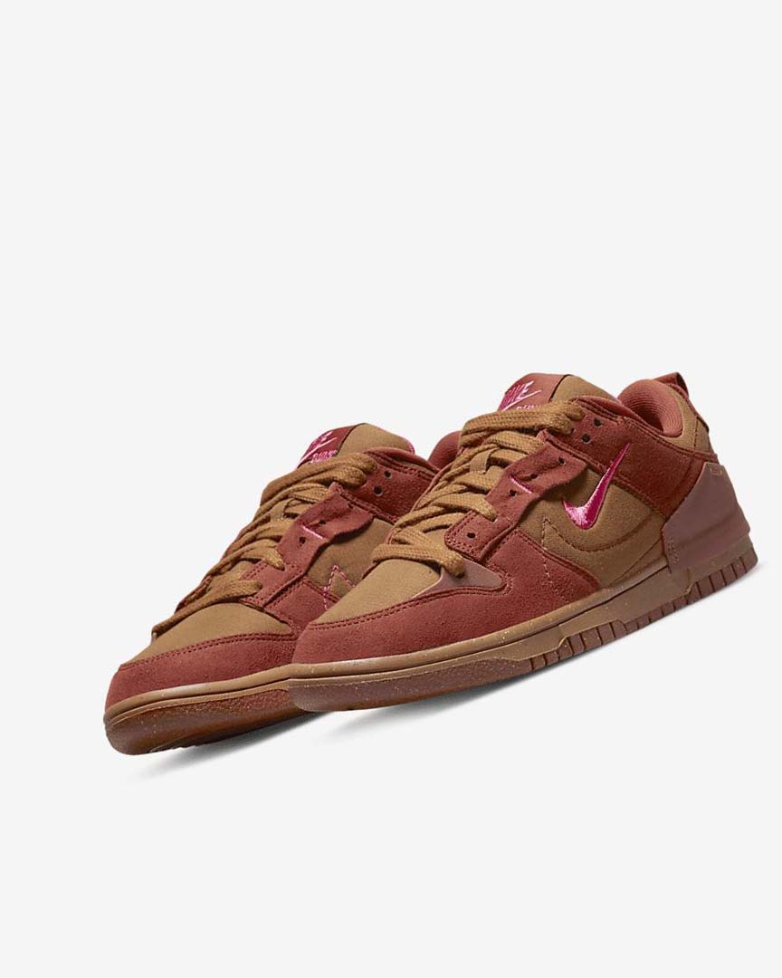 Brown / Orange / Red / Pink Women's Nike Dunk Low Disrupt 2 Sneakers | UK5259