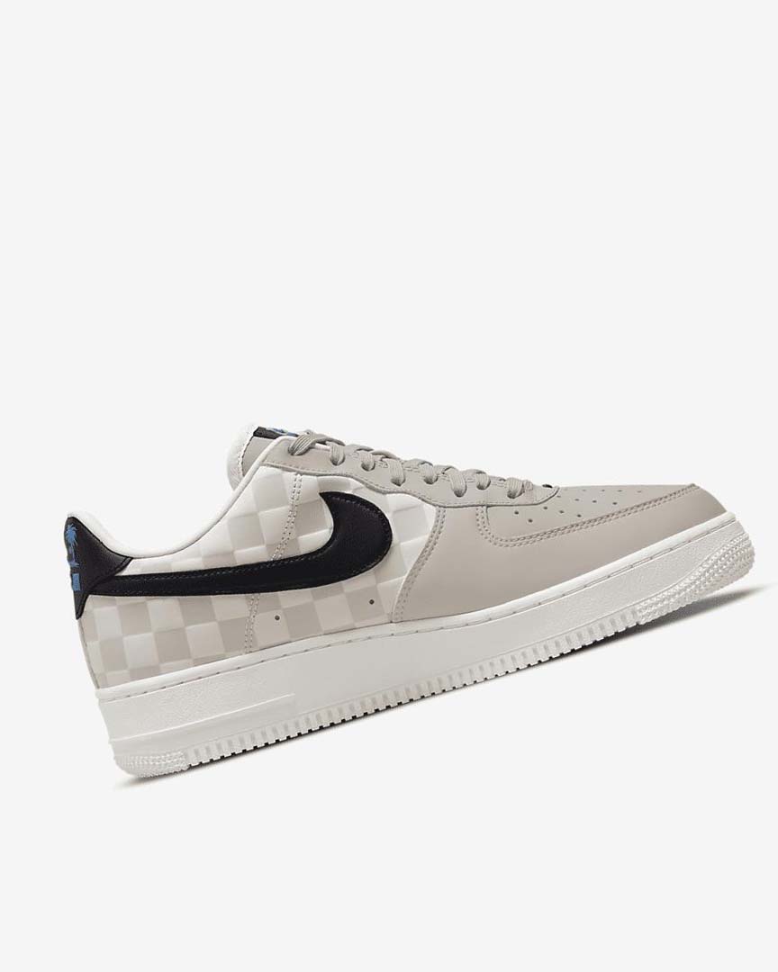 Cream / Black / Black Men's Nike Air Force 1 '07 QS Sneakers | UK5398