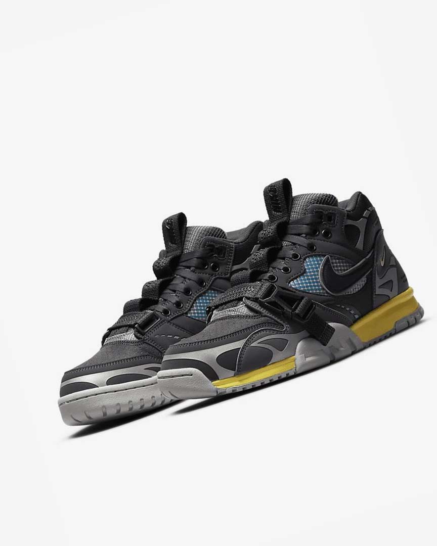 Dark Grey / Grey / Black Men's Nike Air Trainer 1 SP Sneakers | UK5446