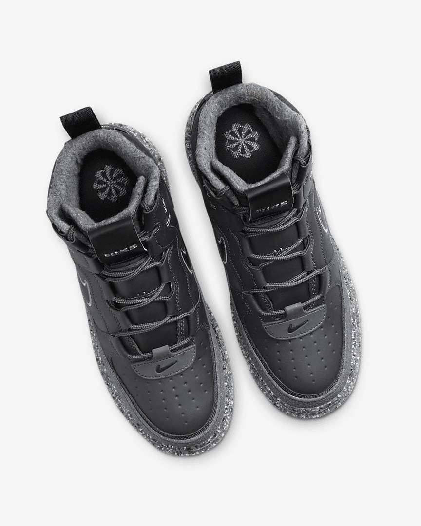 Dark Grey / Grey / Dark Grey / Black Men's Nike Air Force 1 Boots | UK5127