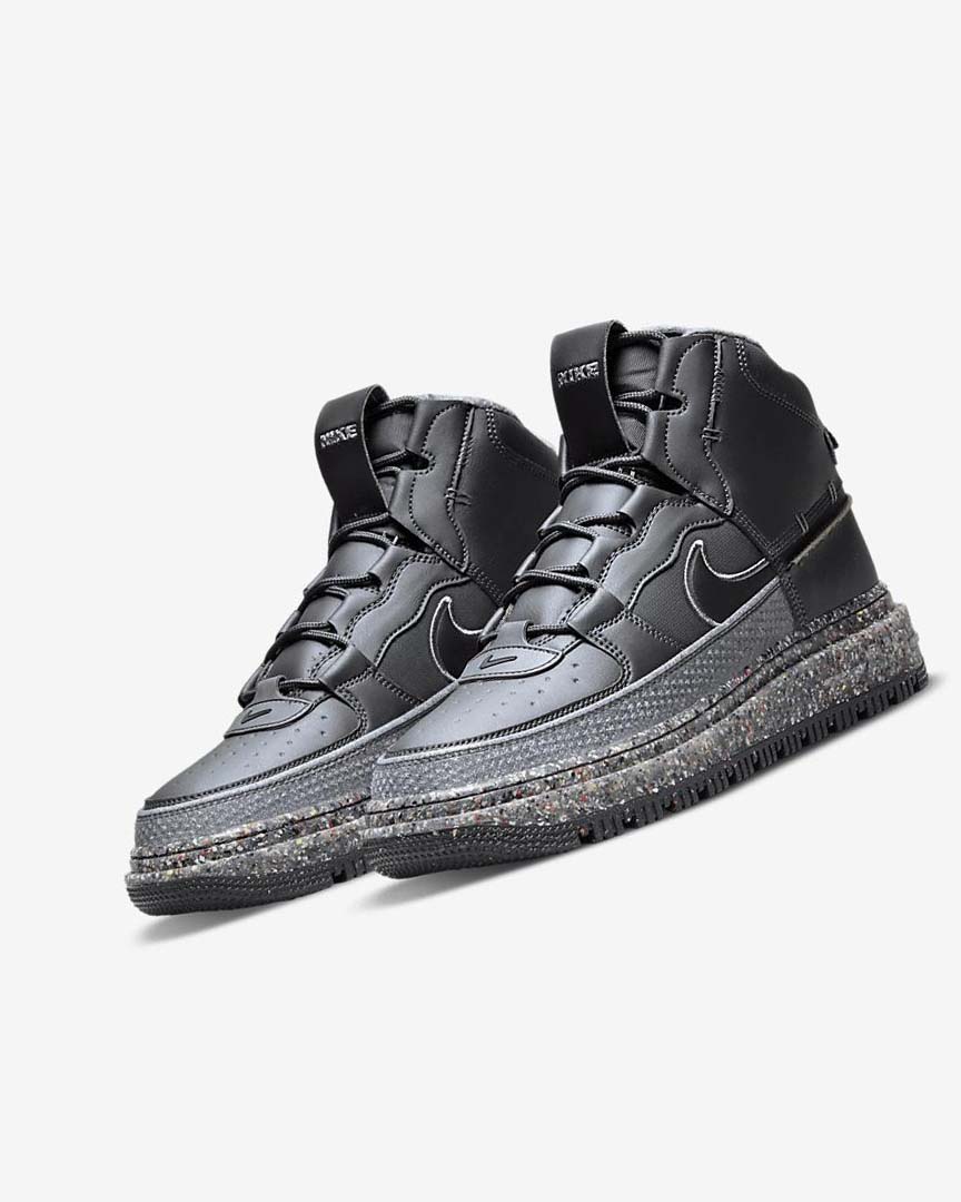 Dark Grey / Grey / Dark Grey / Black Men's Nike Air Force 1 Boots | UK5127