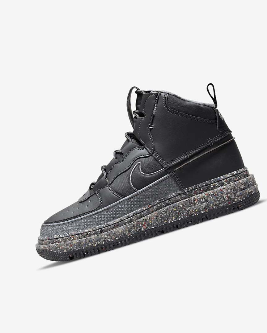 Dark Grey / Grey / Dark Grey / Black Men\'s Nike Air Force 1 Boots | UK5127