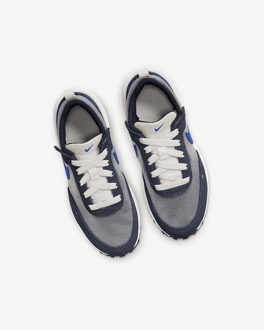 Dark Obsidian / Black / Royal Boys' Nike Waffle One Sneakers | UK2763