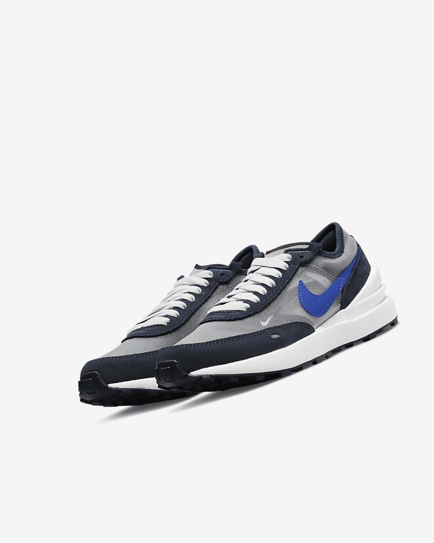 Dark Obsidian / Black / Royal Girls' Nike Waffle One Sneakers | UK4706