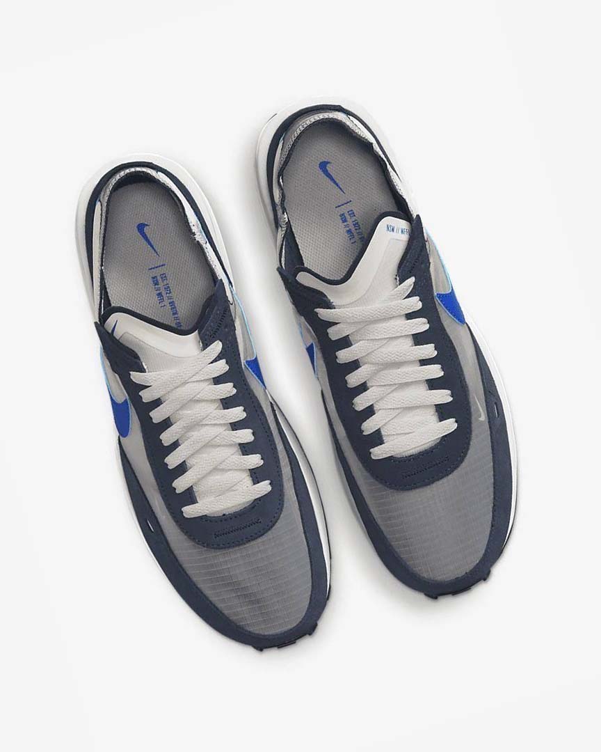 Dark Obsidian / Black / Royal Men's Nike Waffle One SE Sneakers | UK4776