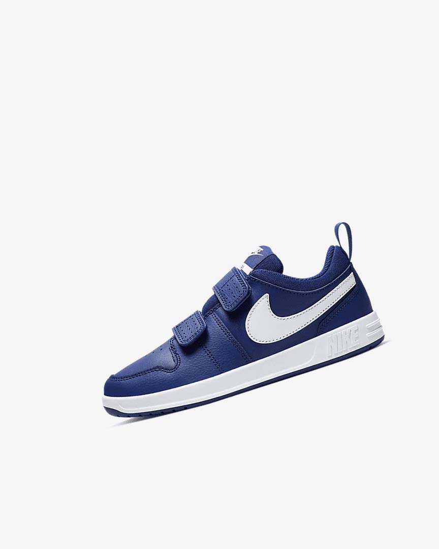 Deep Royal Blue / White Girls\' Nike Pico 5 Shoes | UK4815