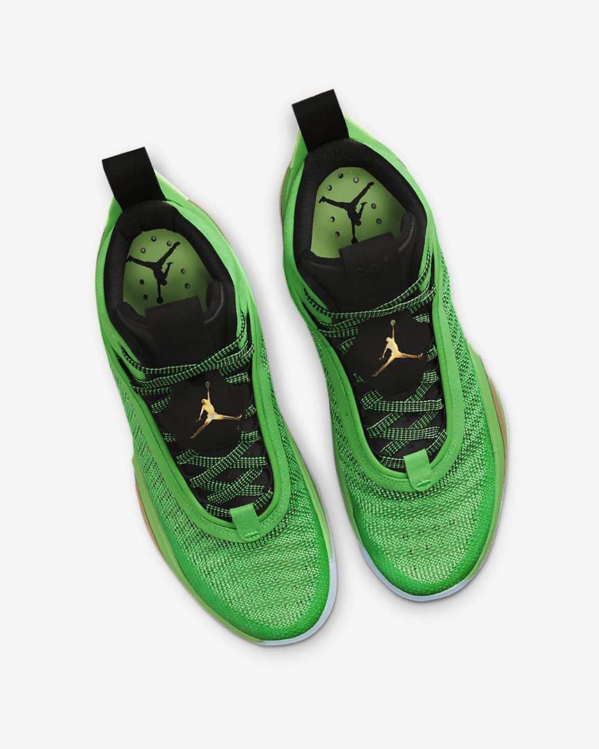 Green / Black / Light Green / Metal Gold Men's Nike Air Jordan XXXVI Basketball Shoes | UK5451