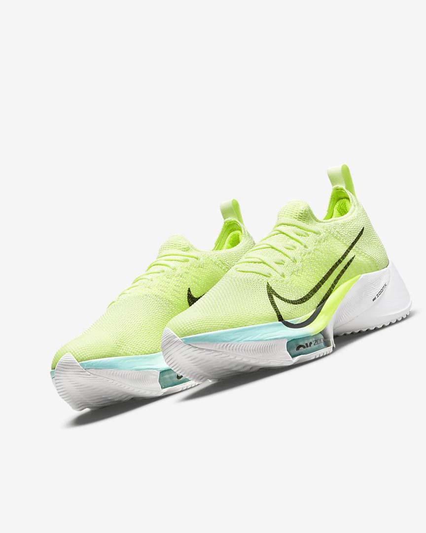 Green / Black Women's Nike Air Zoom Tempo NEXT% Running Shoes | UK2725