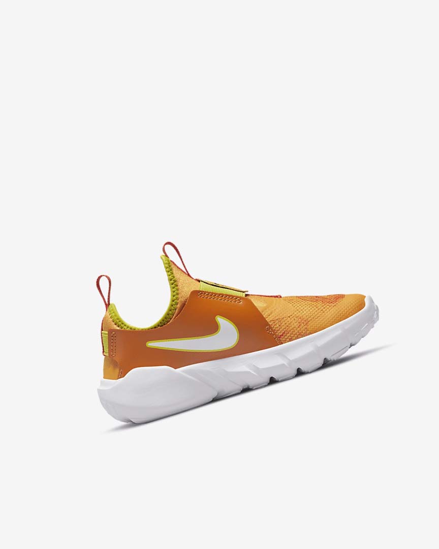 Green / Gold / White Girls' Nike Flex Runner 2 Lil Fruits Shoes | UK5369