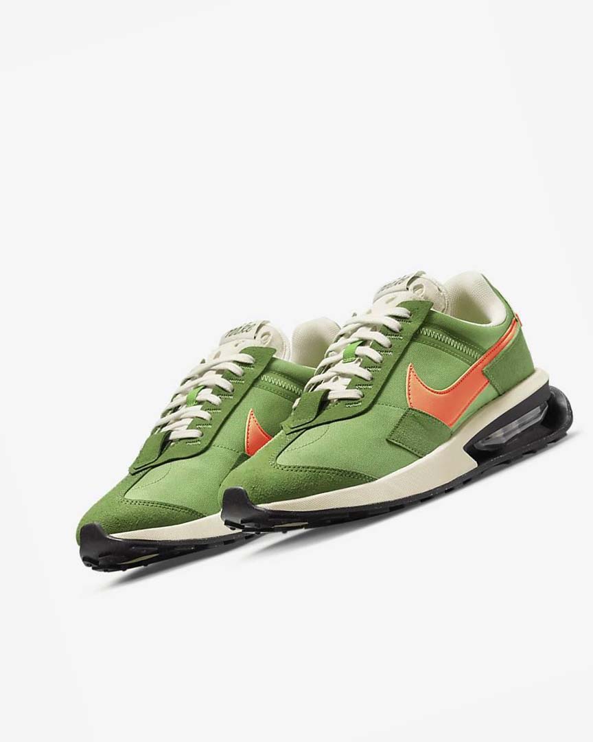 Green / Orange Men's Nike Air Max Pre-Day LX Sneakers | UK4681