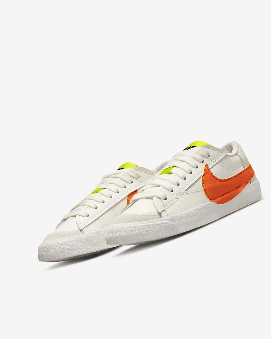 Green / Orange Women's Nike Blazer Low '77 Jumbo Sneakers | UK5307