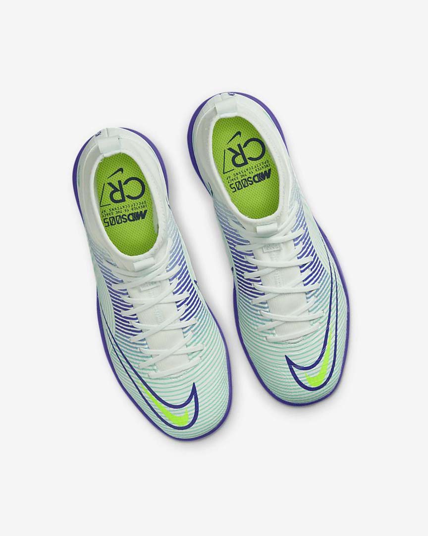 Green / Purple / Green Boys' Nike Jr. Mercurial Dream Speed Superfly 8 Academy IC Football Shoes | UK2825