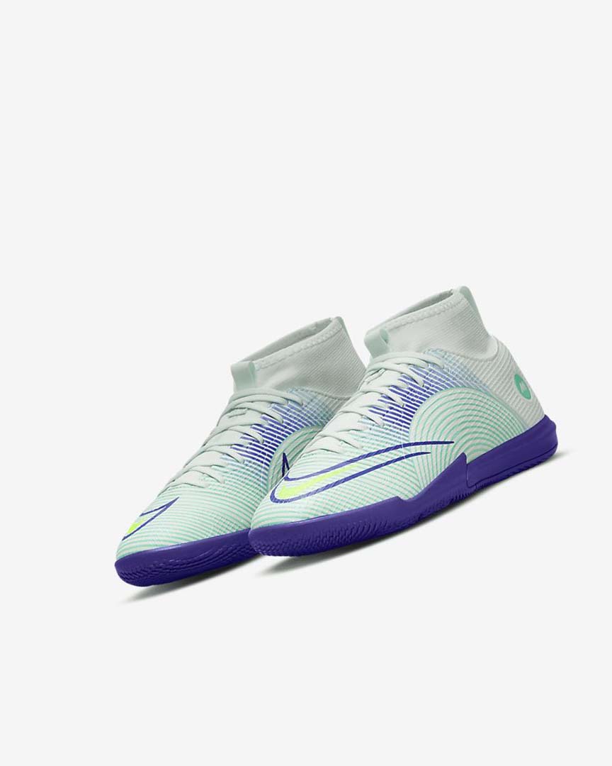 Green / Purple / Green Boys' Nike Jr. Mercurial Dream Speed Superfly 8 Academy IC Football Shoes | UK2825