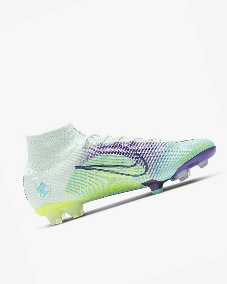 Green / Purple / Green Men's Nike Mercurial Dream Speed Superfly 8 Elite FG Football Boots | UK4642